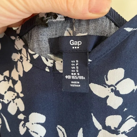 GAP Navy Floral Jumpsuit - Picture 3 of 5